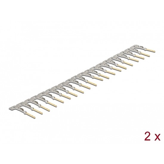 Delock Krimpelő csatlakozók D-Sub HD krimp apához 40 db.