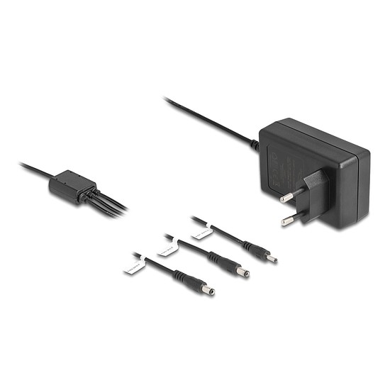 Delock Külső tápegység DC 3,5 x 1,35 mm, DC 5,5 x 2,1 mm, DC 5,5 x 2,5 mm 12,0 V / 3,0 A / 36,0 W