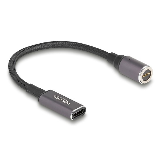 Delock Laptop töltőkábel USB Type-C anya - mágneses 8 tűs konnektor 15 cm