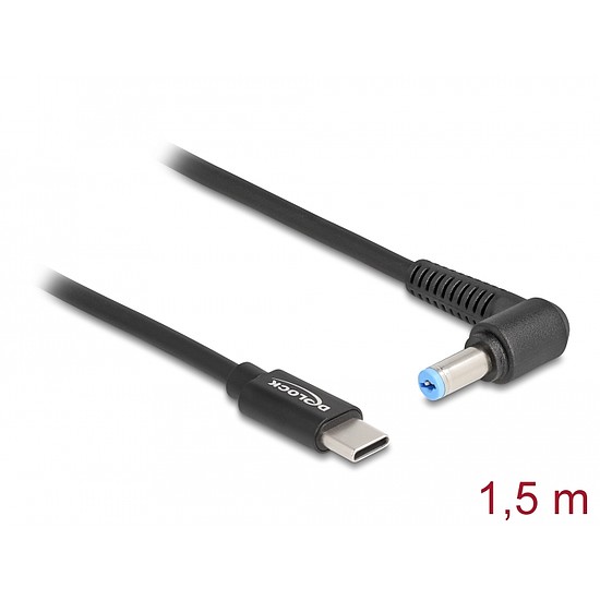 Delock Laptop töltőkábel USB Type-C apa - Acer 5,5 x 1,7 mm apa (87976)