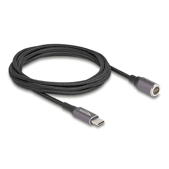 Delock Laptop töltőkábel USB Type-C apa - mágneses 8 tűs konnektor 1,8 m