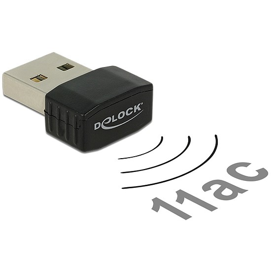 DELOCK LTE USB 2.0 WLAN kétsávos AC/A/B/G/N nano jeladó 433 mb/s (12461)