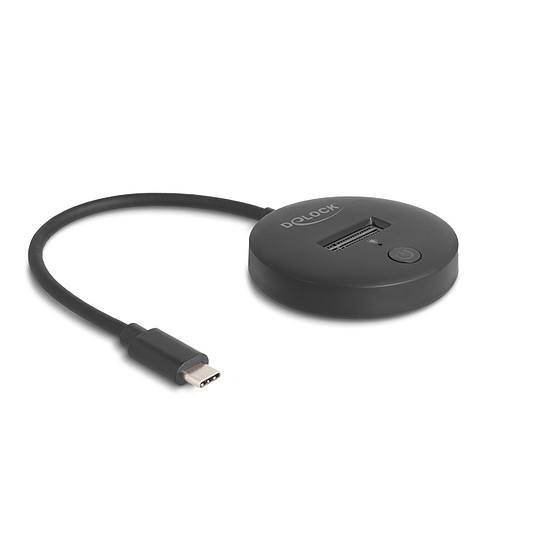 Delock M.2 dokkoló állomás M.2 NVMe / SATA SSD-hez USB 10 Gbps USB Type-C dugó