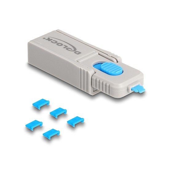 Delock Micro USB port blokkoló szet Micro USB anyához 5 db. + lezáró eszköz