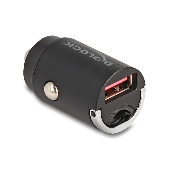 Delock Mini autós töltő A-típusú USB 18 W-tal