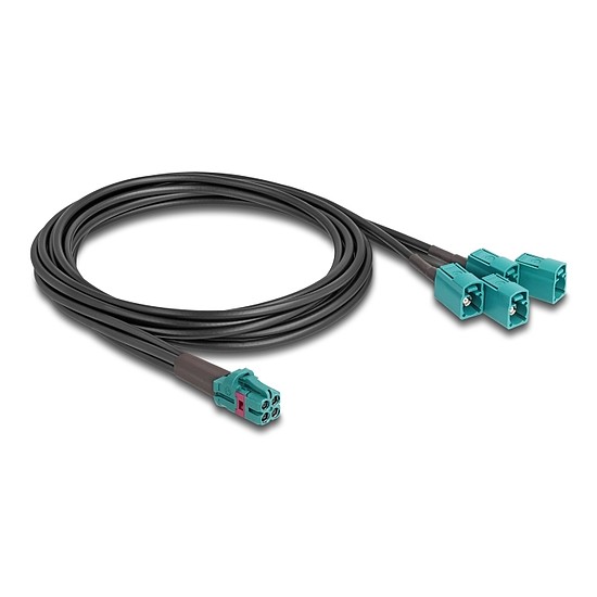 Delock Mini FAKRA Z quad kábel anya - 4 db. FAKRA Z B-típusú anya