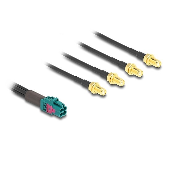 Delock Mini FAKRA Z quad kábel anya - 4 db. SMA B-típusú anya