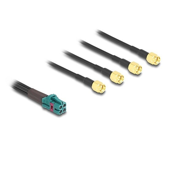 Delock Mini FAKRA Z quad kábel anya - 4 db. SMA B-típusú apa