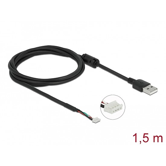 Delock modul kábel USB 2.0 A típusú apa és 4 tűs kamera apa V6 1,5 m (96001)