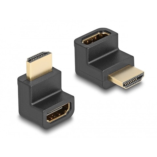 Delock nagysebességű HDMI Ethernet adapter apa és anya szögletes 8K 60 Hz Fekete