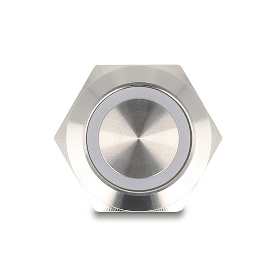 Delock Nyomógomb beszereléshez 19 mm 4 db. csavarhely LED fehér