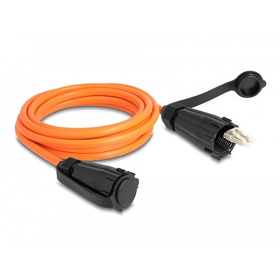 Delock Optikai szálas kábel LC Duplex - LC Duplex védő sapkával sokoldalú OM2 IP68 por és vízvédelemmel 3 m