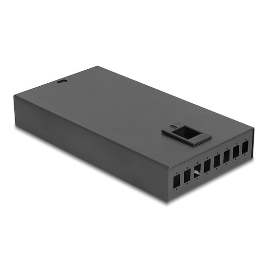 Delock Optikai üvegszálas asztali csatlakozódoboz 8 port 8 x SC Simplex számára