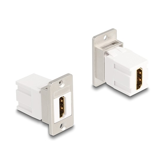 Delock Panel tartó Keystone modul HDMI anya - anya 8K 60 Hz kúpos