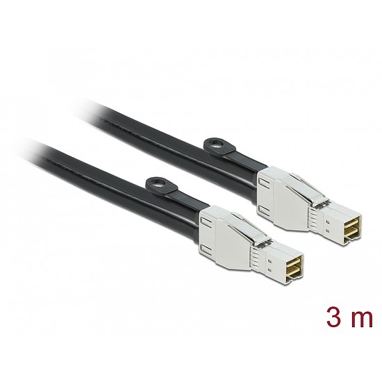 Delock PCI Express kábel Mini SAS HD SFF-8674 - SFF-8674 csatlakozókkal, 3 m (86623)