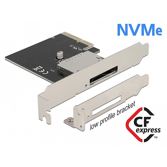 Delock PCI Express Kártya > 1 x külső CFexpress csatlakozóhoz (91755)