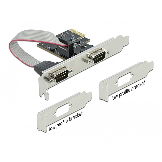 Delock PCI Express Kártya > 2 x RS-232 soros csatlakozó (90001)