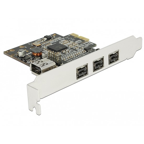 Delock PCI Express Kártya > 3 x külső FireWire B + 1 x belső FireWire A (89864)