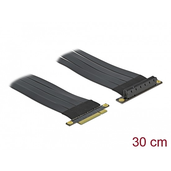 Delock PCI Express Riser kártya x8 - x8 hajlékony kábellel, 30 cm (85766)