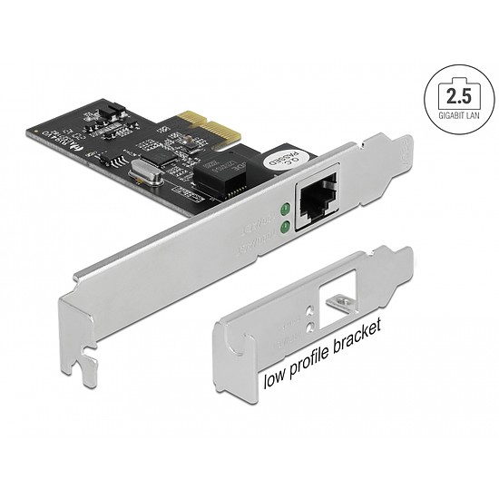 Delock PCI Express x1 kártya - 1 x 2,5 Gigabit LAN (89598)