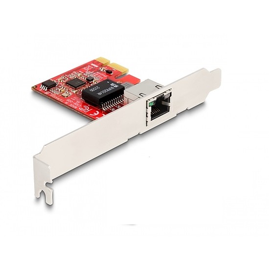 Delock PCI Express x1 kártya 1 x RJ45 2,5 Gigabit LAN i225 NBASE-T - alacsony profilú