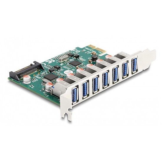 Delock PCI Express x1 Kártya -7 x külső USB 5 Gbps A-típusú anya