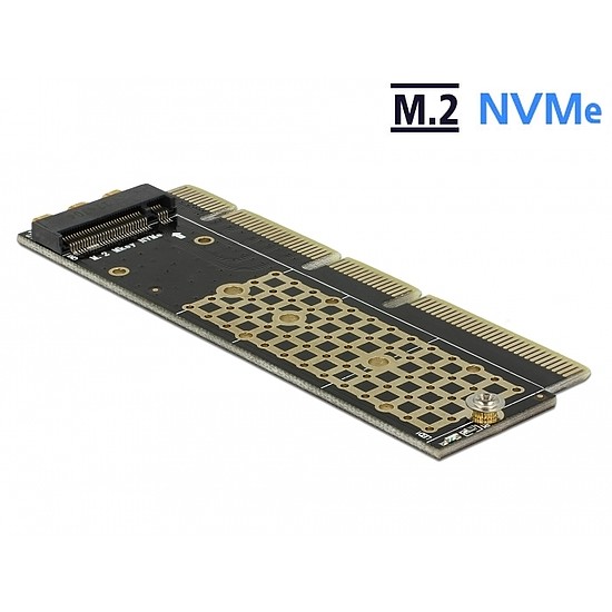 Delock PCI Express x16 (x4 / x8) kártya - 1 x NVMe M.2 Key M szerverhez (90303)