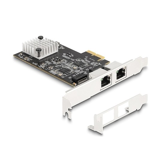 Delock PCI Express x2 kártya - 2 x RJ45 5 Gigabit LAN