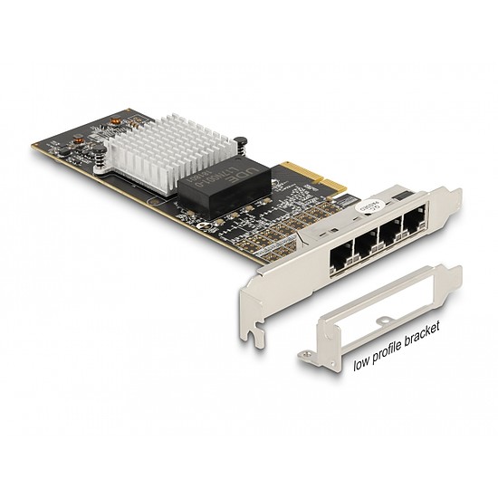 Delock PCI Express x4 kártya - 4 x RJ45 Gigabit LAN (88606)