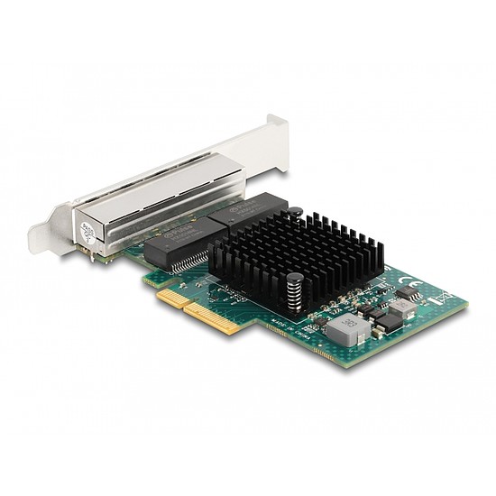 Delock PCI Express x4 kártya 4 x RJ45 Gigabit LAN BCM (88208)