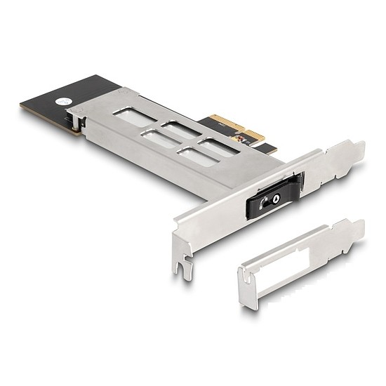 Delock PCI expressz kártya mobil-rack 1 x M.2 NMVe SSD-hez - alacsony profilú formatényező