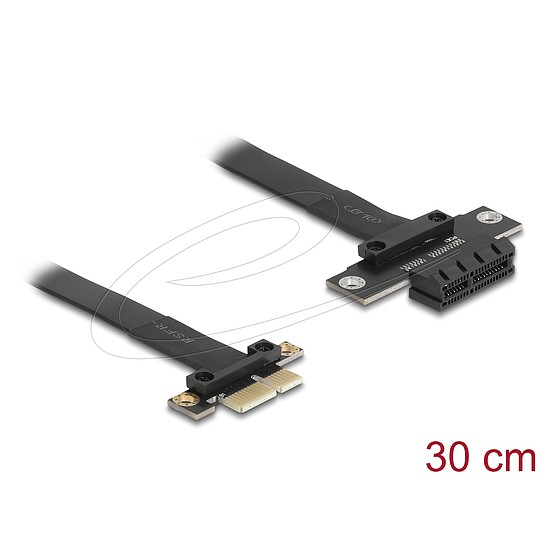 Delock PCI Expressz riser kártya x1 apa - x1 szlot kábellel 30 cm hosszú