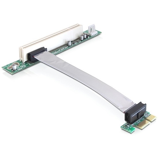 Delock PCIe-Riser-Karte x1 > PCI 32-Bit mit Kabel 13cm (41857)