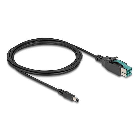 Delock PoweredUSB kábel apa 12 V - DC 5,5 x 2,5 mm apa 2 m
