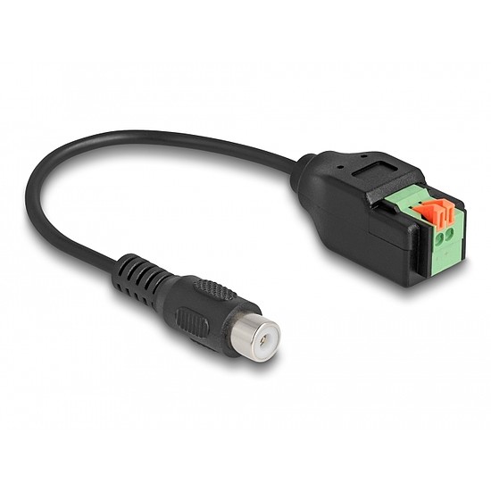 Delock RCA kábel anya - Terminal Block Adapter nyomógombbal 15 cm