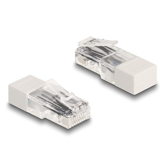 Delock RJ45 apa lezáró rezisztorral 120 Ohm fehér