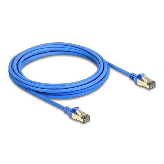 Delock RJ45 hálózati kábel Cat.8.1 F/FTP vékony 5 m kék