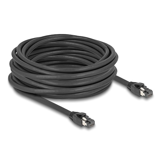 Delock RJ45 hálózati kábel Cat.8.1 S/FTP 10 m akár 40 Gbps fekete