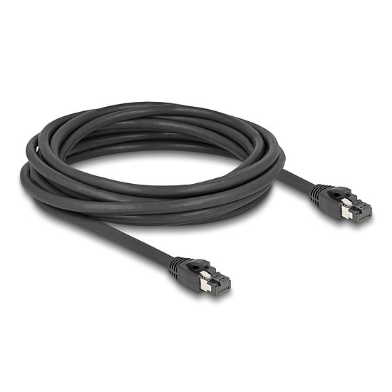 Delock RJ45 hálózati kábel Cat.8.1 S/FTP 5 m akár 40 Gbps fekete