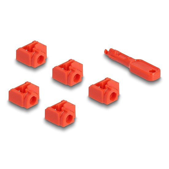 Delock RJ45 port blokkoló szett RJ45 anyához 10 db.-os