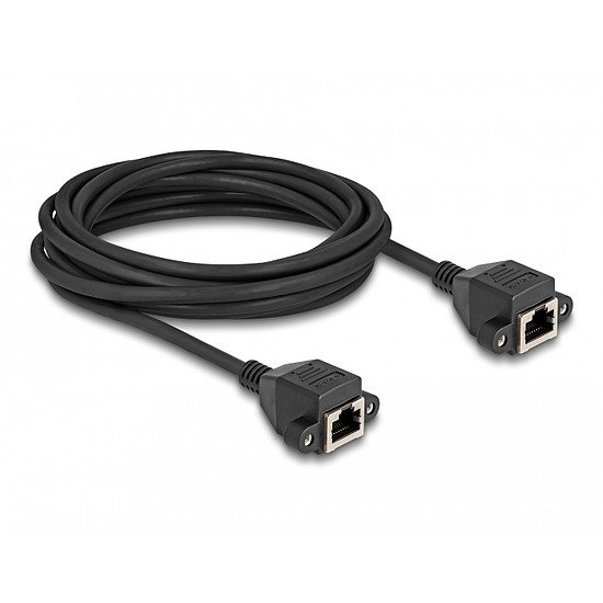 Delock RJ50 bővítő kábel anya - anya S/FTP 5 m fekete