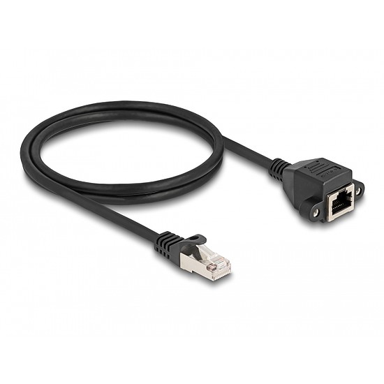 Delock RJ50 bővítő kábel apa - anya S/FTP 1 m fekete