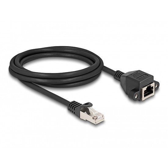 Delock RJ50 bővítő kábel apa - anya S/FTP 2 m fekete