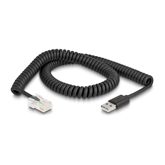 Delock RJ50 USB 2.0 A-típusú vonalkód olvasó kábel 2 m