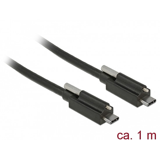 Delock SuperSpeed USB 10 Gbps (USB 3.1 Gen 2) kábel USB Type-C apa csatlakozó > USB Type-C apa csa (83719)