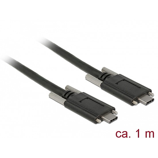 Delock SuperSpeed USB 10 Gbps (USB 3.1 Gen 2) kábel USB Type-C apa csatlakozó > USB Type-C apa csa (83720)