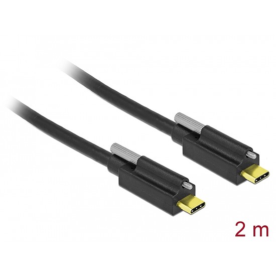Delock SuperSpeed USB 10 Gbps (USB 3.2 Gen 2) kábel USB Type-C apa csatlakozó > USB Type-C apa csa (84138)