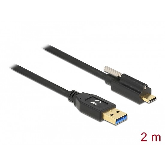 Delock SuperSpeed USB (USB 3.2 Gen 1) kábel A-típusú apa csatlakozó - USB Type-C apa csatlakozó csa (84031)