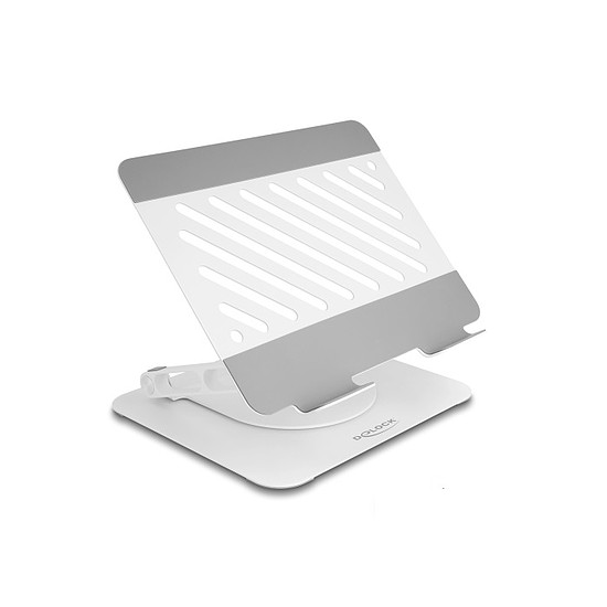Delock Tablet és Laptop állványtartó állítható, alumínium - 360 -ban forgatható