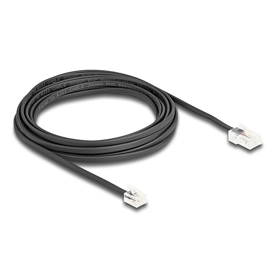 Delock Telefon kábel RJ45 apa - RJ11 apa fekete 5 m